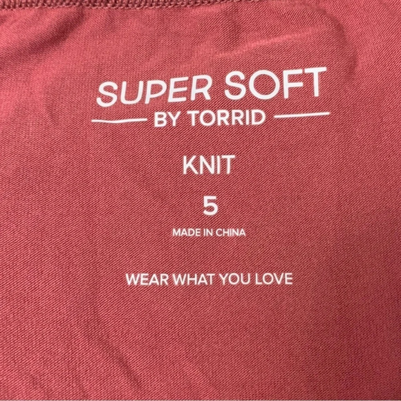 Super Soft By Torrid Womens Knit Adjustable Casual Tank Flowy Size 5X Pink Light - Picture 3 of 11